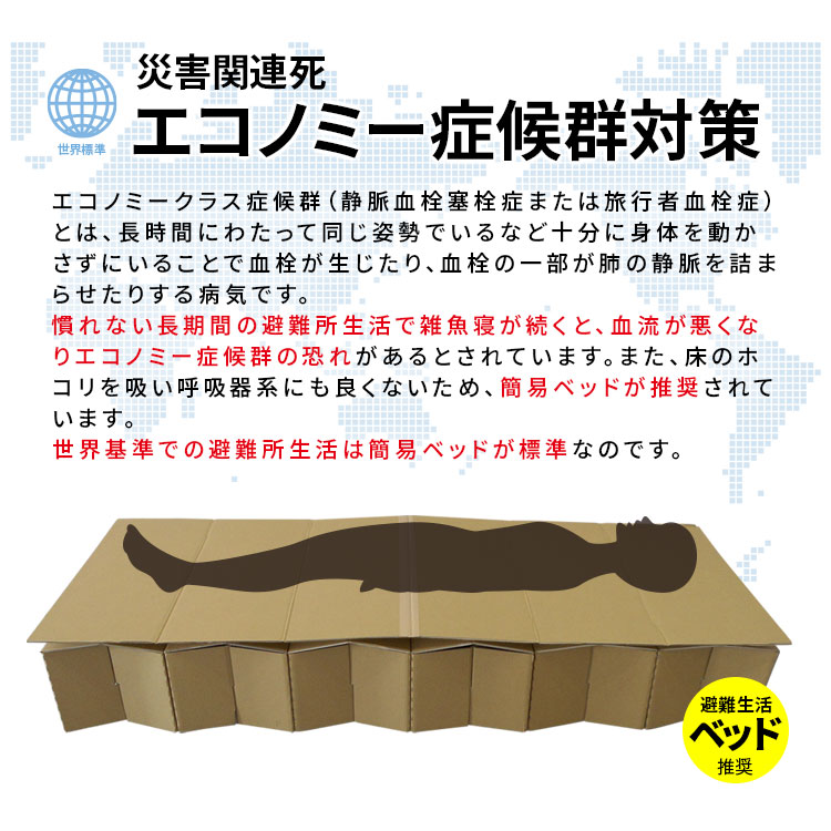 BR-DA100 ダンボール製 ジャバラベッド｜クラフトメイト店