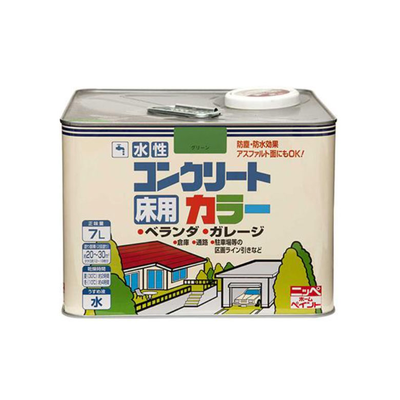 【送料無料】ニッペホームプロダクツ 水性コンクリートカラー 7L つやあり (アクリルエマルションペイント) コンクリート・アスファルト床 防水・防塵 水性塗料/|クラフトメイト店