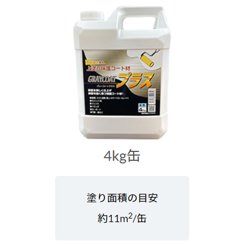 丸長商事　パワーテック　グレーコートプラス 上塗り保護コート材 　4Kg
