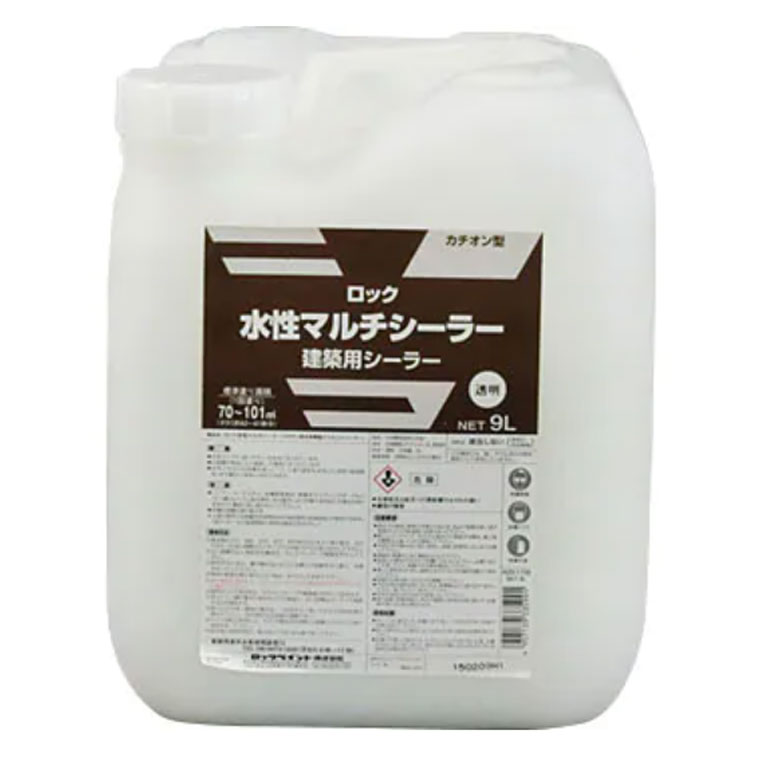 ロックペイント ロック水性マルチシーラー　透明　9L