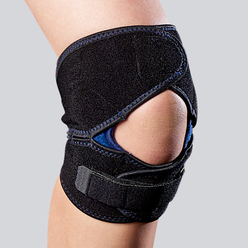 膝用サポーター サポーター 膝 ひざ ヒザブラック/ブルー ek5.jpg