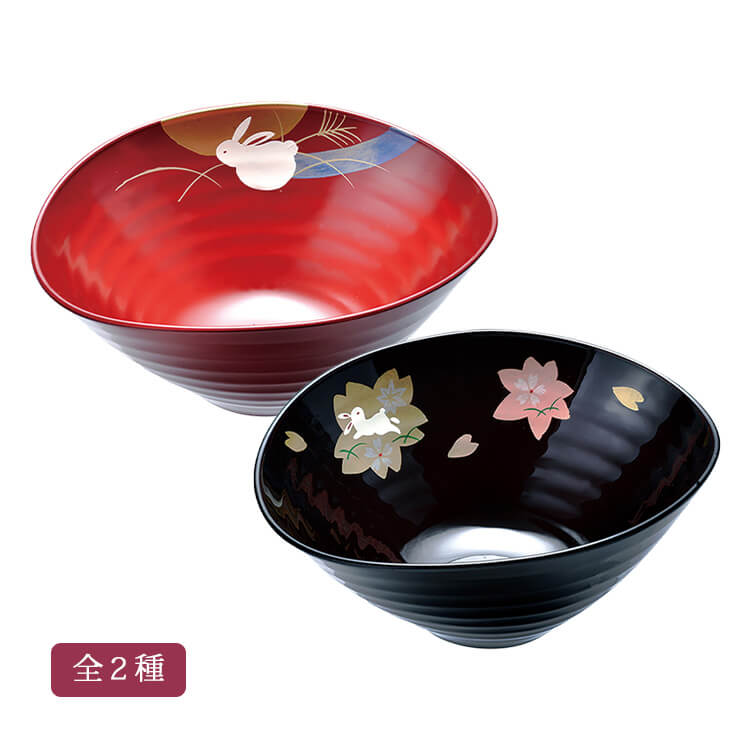 楽天市場】菓子鉢 7寸（金箔盛絵うさぎ）菓子器 茶会 旅館 皿 盛り鉢