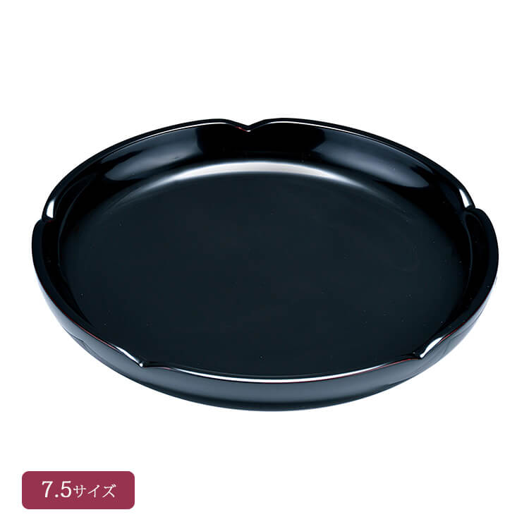 溜 7.5 梅型 盛鉢(漆) 木材繊維(MDF)製 漆塗り 会津漆器 会津塗り 誕生日 米寿祝 引き出物 プレゼント ギフト【25-37-2】