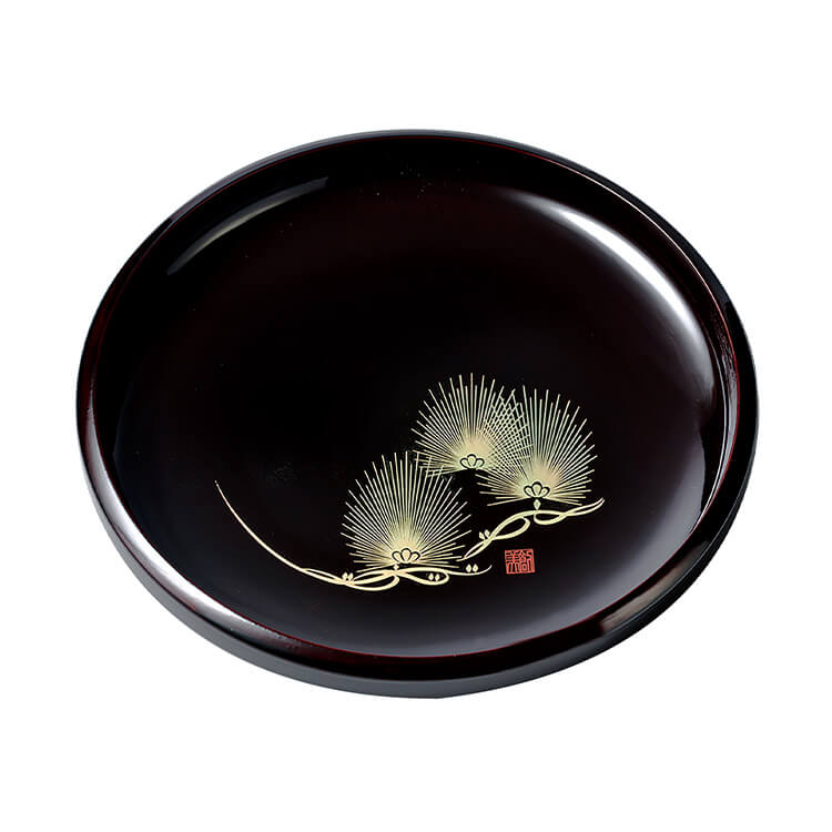 楽天市場】朱 8.0 平鉢(漆) 菓子器 菓子鉢 木材繊維(MDF)製 漆塗り