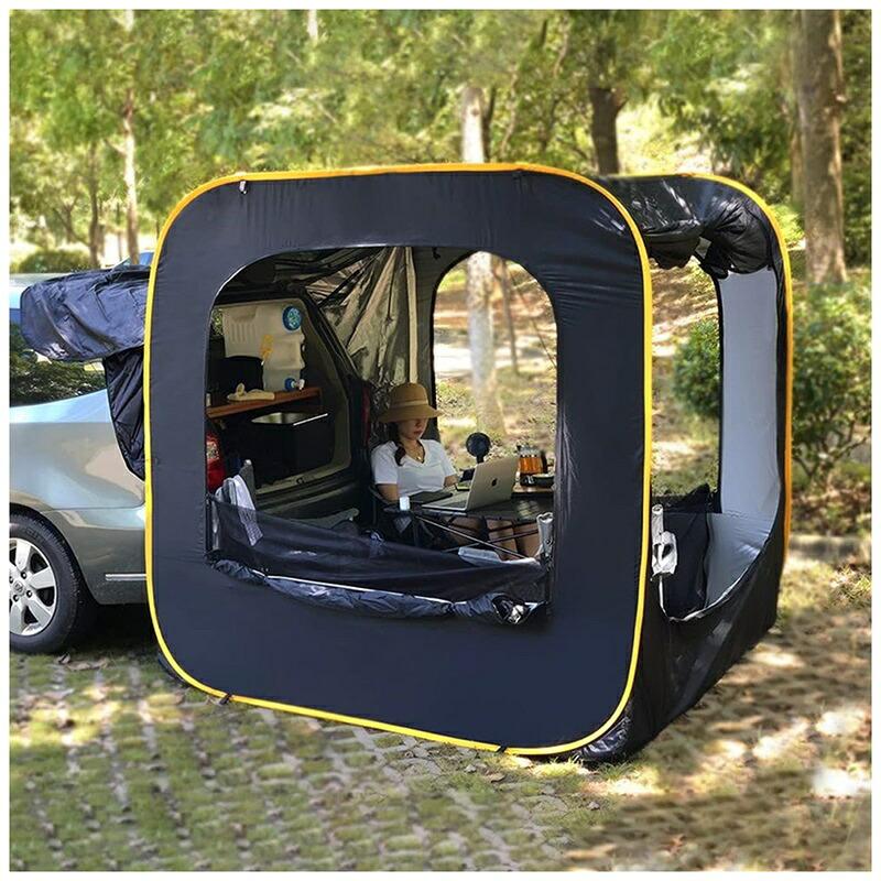 バックドア テント キャンプ用 車用テント トランクテント 震災 災害用 防水?UV機能 メッシュ窓付き 虫除け対策 リアゲート ハッチバッ|JUJO 生活雑貨専門店