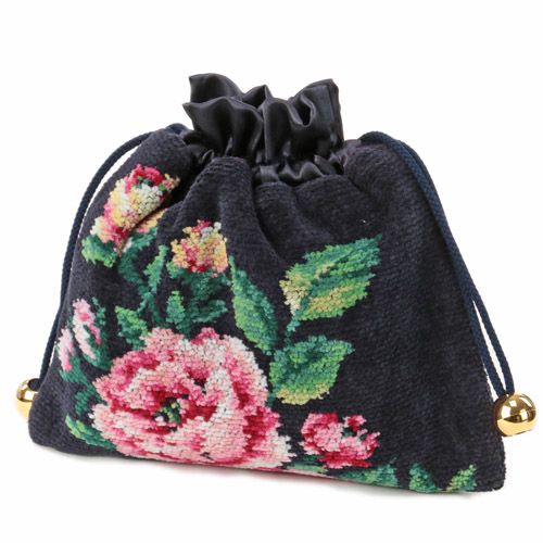 FEILER ローズアダージョ 巾着★この商品は国内仕入れの正規品です★《3,980円以上で送料無料!!》