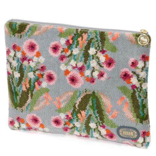 FEILER(フェイラー) FEILER ポンポネットローズ フラットポーチ★この商品は日本国内販売の正規品です★《お買い物合計金額3,980円で送料無料！》
