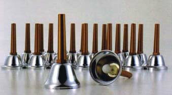 ハンドベル ミュージックベル ウチダ MB-S23 内田洋行 楽器 楽天市場】ウチダ ミュージックベル ハンドベル シルバー 23音