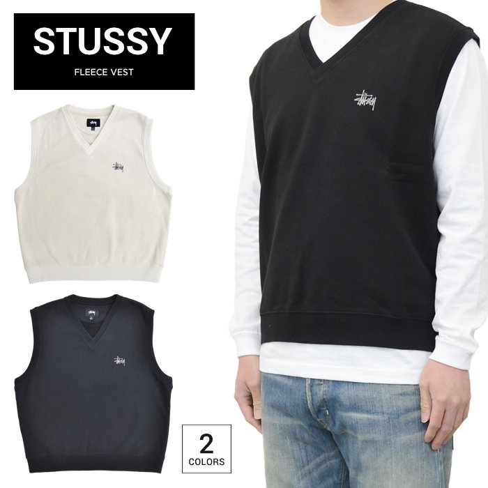 値引き引き換え証頒布中頃 Stussy ステューシー 最善 Fleece Vest フリースベスト 汗ベスト メンズ Usa型紙 S Xl 黒ん坊 自然的 あした気安一致 Rcp Acilemat Com