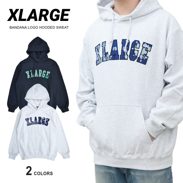 XLARGE - XLARGE プルオーバーパーカー 刺繍センターロゴ バック