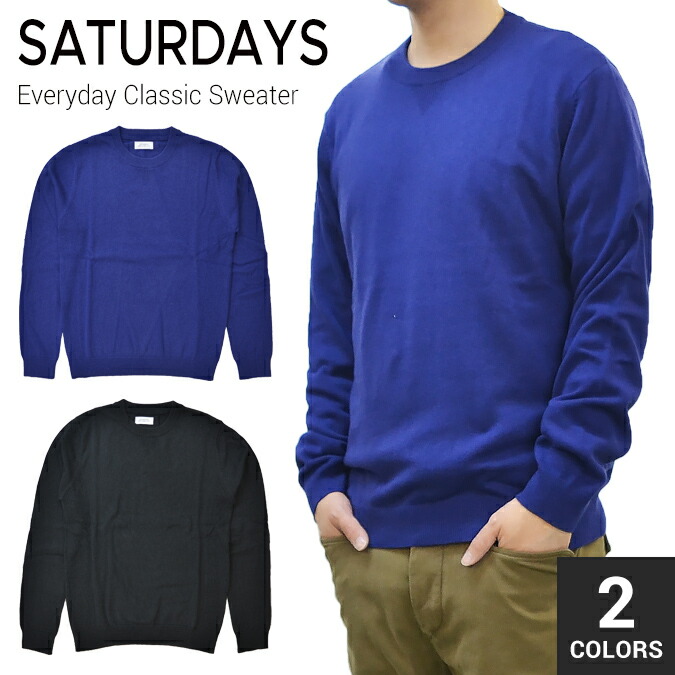 【割引クーポン配布中】 SATURDAYS NYC (サタデーズ ニューヨークシティ) Everyday Classic Sweater クルーネック セーター ニット メンズ サタデーズサーフ 【バーゲン】｜NAKED-STORE 8,059円