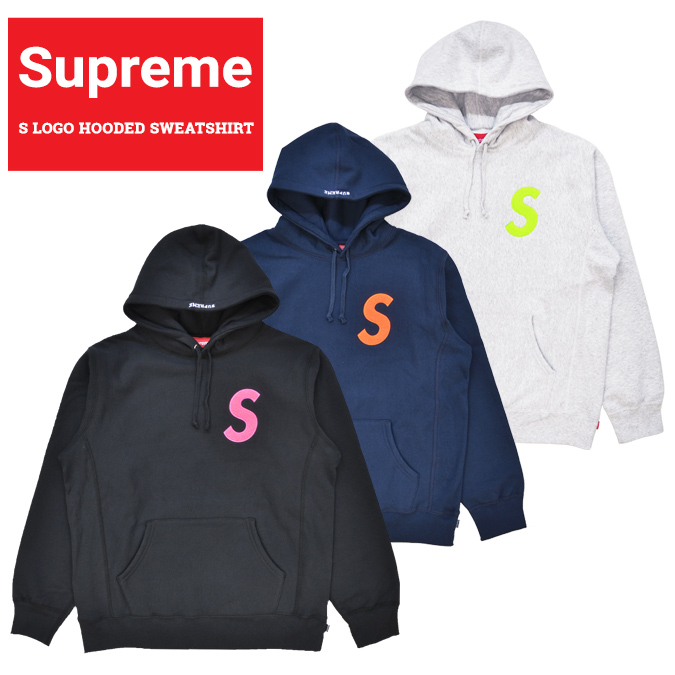 supreme s logo hoodie blue