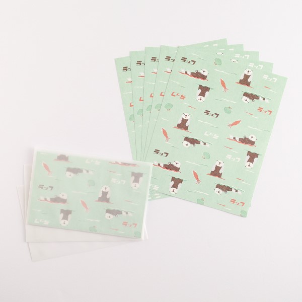 アニマル百貨店 レターセット AD-014 [ラッコ] 