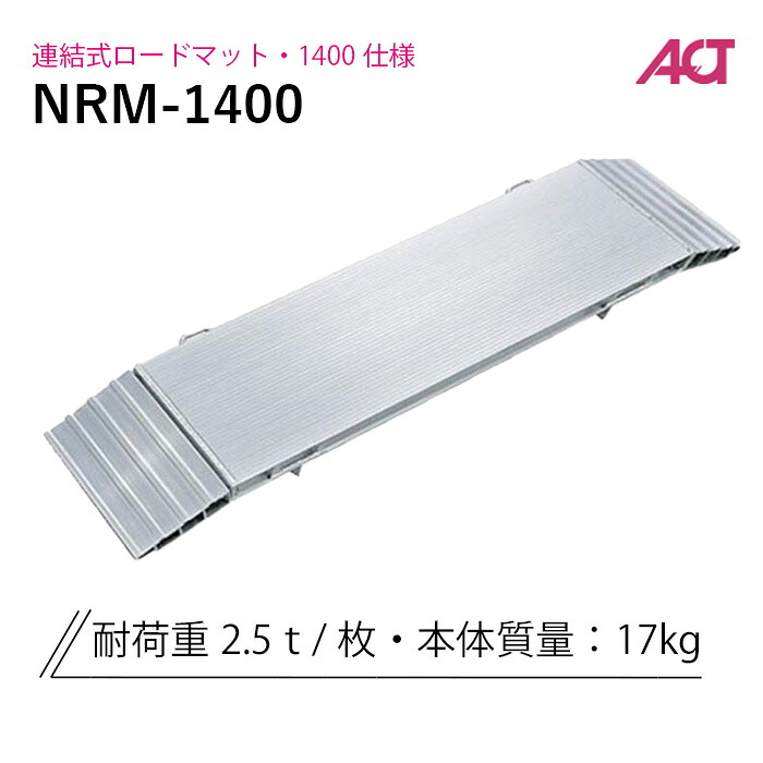 日軽アルミブリッジ 日軽連結式ロードマット 1,400仕様 NRM-1400｜ナンブショップ　店
