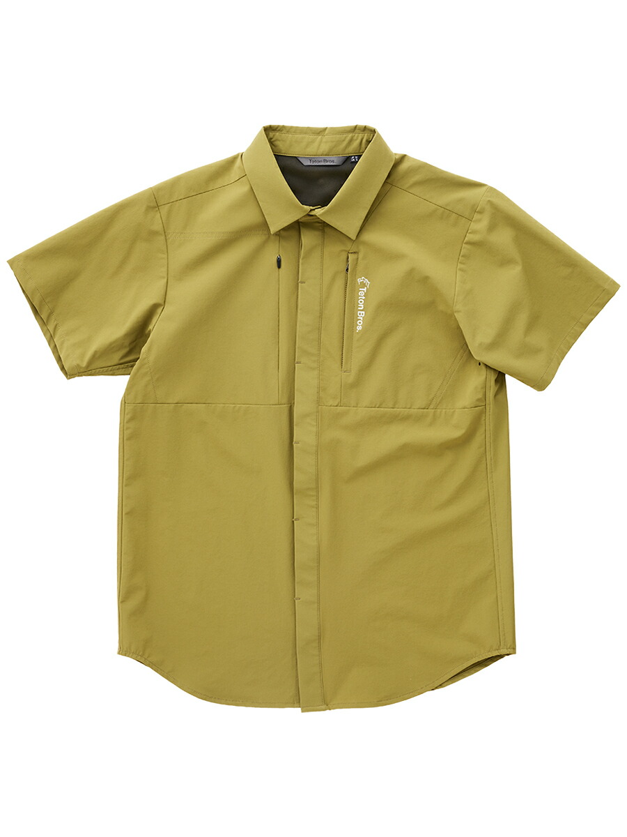 ★Teton Bros. ティートンブロスRun Shirt (Unisex) 幽客プルオーバー Avocadoアヴォカード 化繊ソフトシェルシャツ 軽さホンブルグ帽甲殻 伸ばすこと原料品 山登りアウトドア トレッキング ミッドレイヤー 通気性 保温