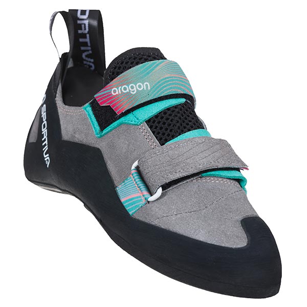 ★スポルティバLA SPORTIVA　ARAGON　WOMEN　アラゴンウーマン　クレイ／ハイビスカス　クライミング　ボルダリング　エントリー向け　ベルクロ　エントリーモデル　フラットソール　30C909402　オールラウンダー