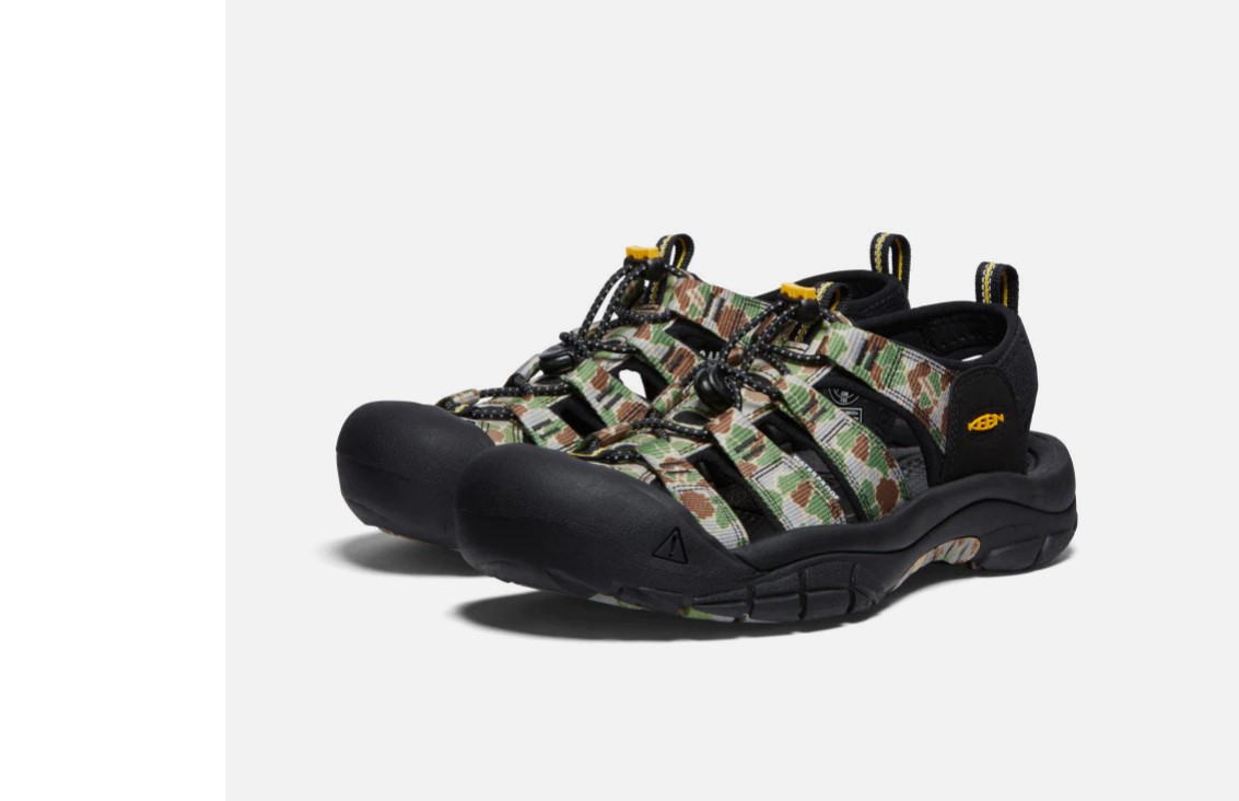 ★KEEN　キーン ニューポートレトロ　NEWPORT RETRO サンダル　Fisheye Camouflage　フィッシュアイカモフラ　水陸両用　野外フェス　アウトドア　キャンプ　サマー　軽量　FOXFIREコラボモデル