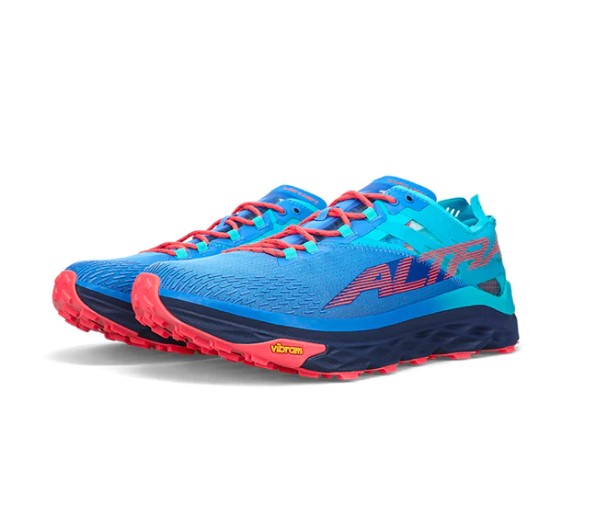 ALTRA　アルトラ　MONT BLANC M（モンブランメンズ） BLUE/REDトレイルランニング/ゼロドロップ/幅広/フットウェア　トレラン　幅広　シューズ　靴　ランニングシューズ画像