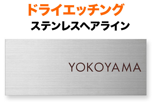 表札 ドライエッチングプレート 機能門柱用 戸建て ステンレス 英字表記 200×80 1mm 安定感 幾何学的 スタイリッシュ 近代的 スマート 無機質 清らか 洗練 上品 親近感 優しい 落ち着き シンプル すっきり カジュアル お洒落 横型 長方形 MPY-S-83