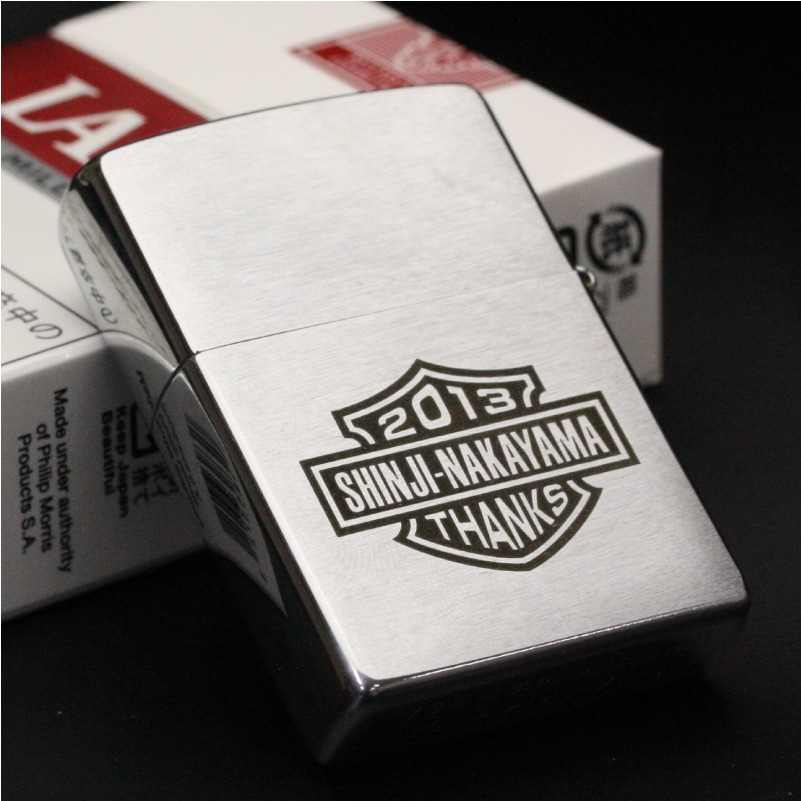 父の日 ZIPPO ライター 名入れ ギフト 【 ステンレスZIPPO・バイカー 】 男性 誕生日プレゼント 旦那 プレゼント 実用的 記念日 刻印 人気 おしゃれ かっこいい バイク ジッポー 名入り BRUSHED CHROME クローム サテーナ 200-FB 彼氏 夫 父親 男性 送料無料