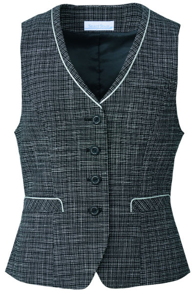 SA360V ベスト 神馬本店（selectstage）事務服・制服5号～19号 ポリエステル71％・レーヨン29％｜社名刺繍無料の作業着屋