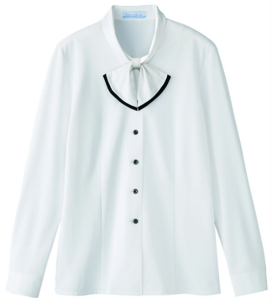 SA061B ブラウス 神馬本店（selectstage）事務服・制服5号～19号 ポリエステル100％