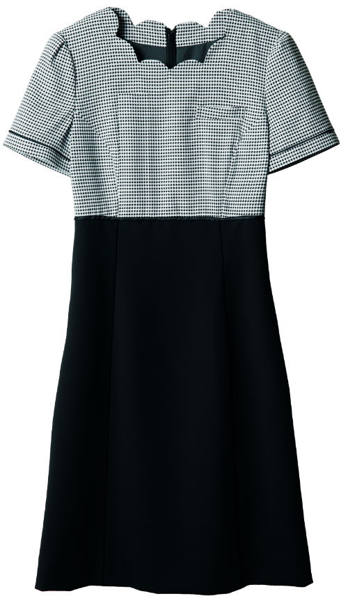 【廃番商品・在庫限り】SS710W ワンピース 神馬本店（selectstage）事務服・制服5号～13号 ポリエステル100％
