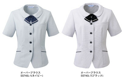 SS740L 厚地の外套トップ 神馬中央局（selectstage）事務服・ユニフォーム5号～19号 ポリエステル85％・綿15％