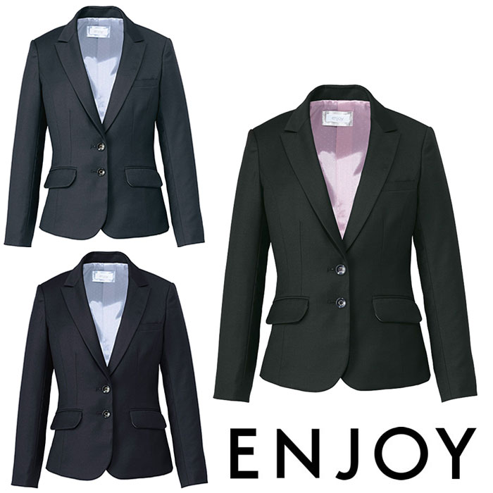 EAJ650 ジャケット ENJOY・カーシーカシマ・KARSEE 事務服・制服 5号～17号 ポリエステル50％・ウール50％