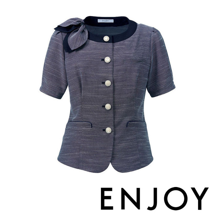 ESA831 オーバーブラウス ENJOY・カーシーカシマ・KARSEE 事務服・制服 5号～17号 ポリエステル65％・レーヨン35％