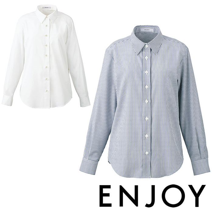 楽天市場】EWB803 タックブラウス（長袖） ENJOY・カーシーカシマ