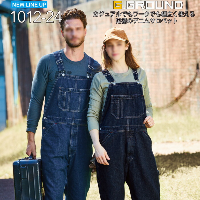 楽天市場】【4L-6L】 G.GROUND サロペット 1012-24 4L-6L デニム
