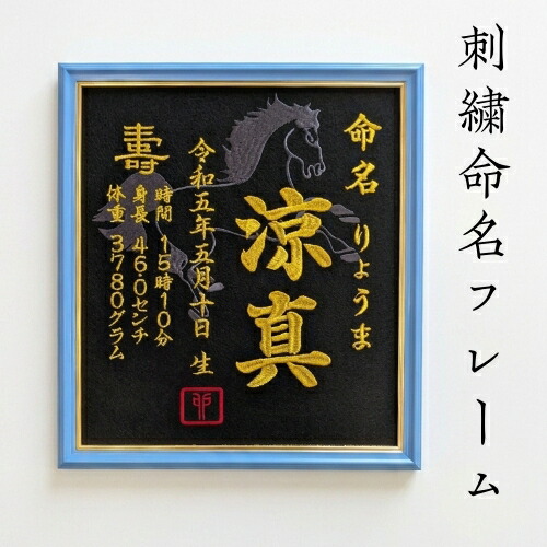 【ひな形大馬刺しゅう】 馬 午年 刺しゅう 名づける書 刺しゅう名づける書 代筆 額付き添い人 額 名づける額 名づける 紙 購入注文御手伝いさん 日本製 御坊っちゃん うしろ帯 生み出すこと内祝い 色紙 飛び切り感 壽 初孫  端午の節句 こどもの日 お七夜 名づける式 名づける紙  桃の節句 五月あやつり人形 御祭り 七五三 ひな祭り 雛御祭り 差し上げ物
