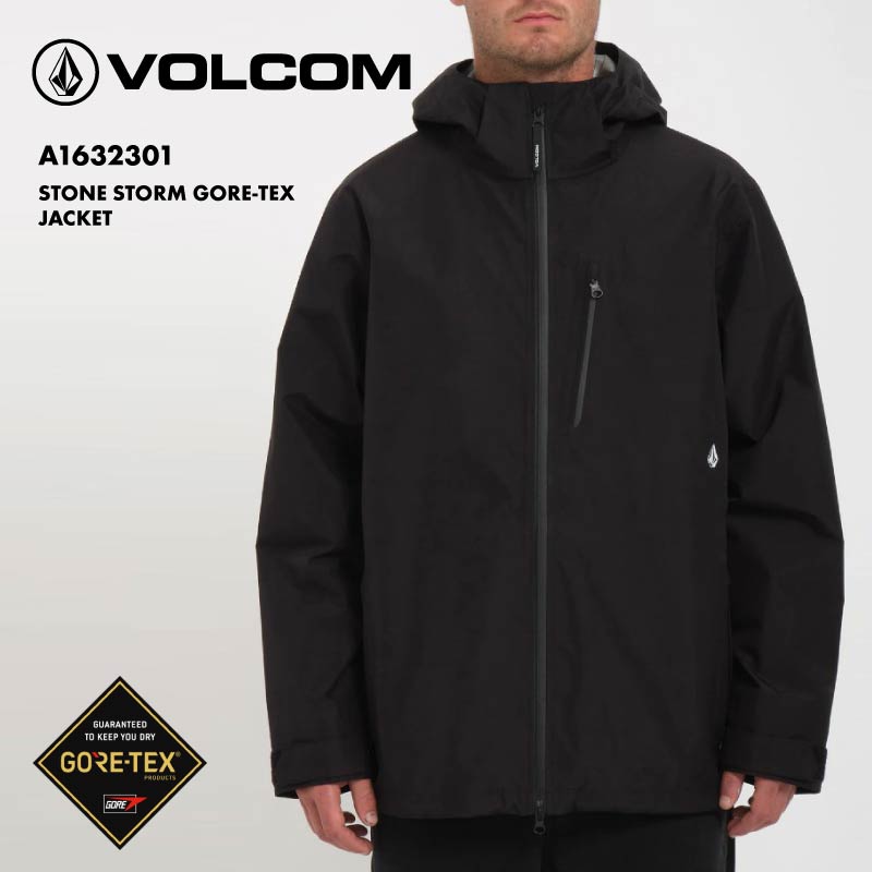 VOLCOM GORE-TEX ブラックジャケット L Gore-Tex Jacket - Black - Men - Volcom UK - 2 Years