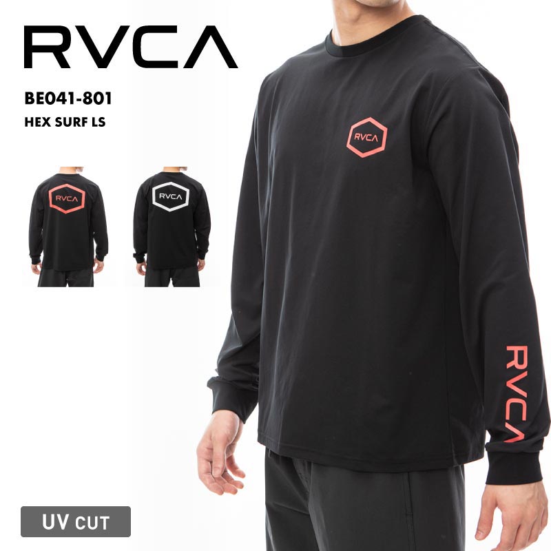 【楽天市場】rvca ルーカ メンズ 長袖 ラッシュガード Hex Surf Ls 2024 Spring Be041-801 ティーシャツ 