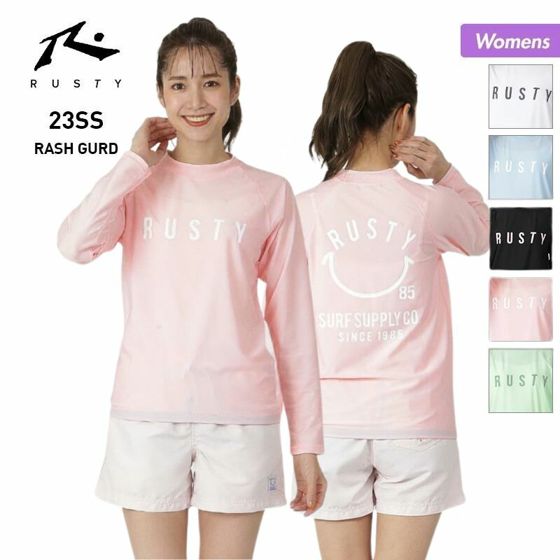 楽天市場】全品10%OFF券配布 RUSTY ラスティ レディース 長袖 ラッシュ