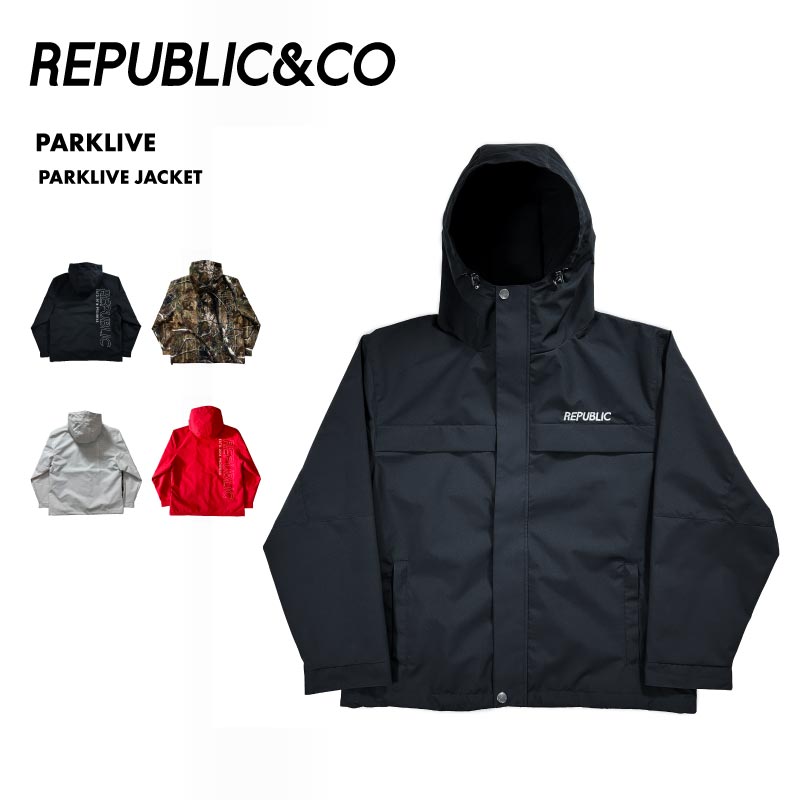 Republic & Co/リパブリック メンズ スノージャケット PARKLIVE JACKET 2025-26SNOW PARKLIVE_JACKET スノーウェア スノーボードウェア スノボウェア スキーウェア 上着 アウター 防寒 防水 透湿 ストレッチ素材 ベンチレーション 男性用|NESPOSTORE