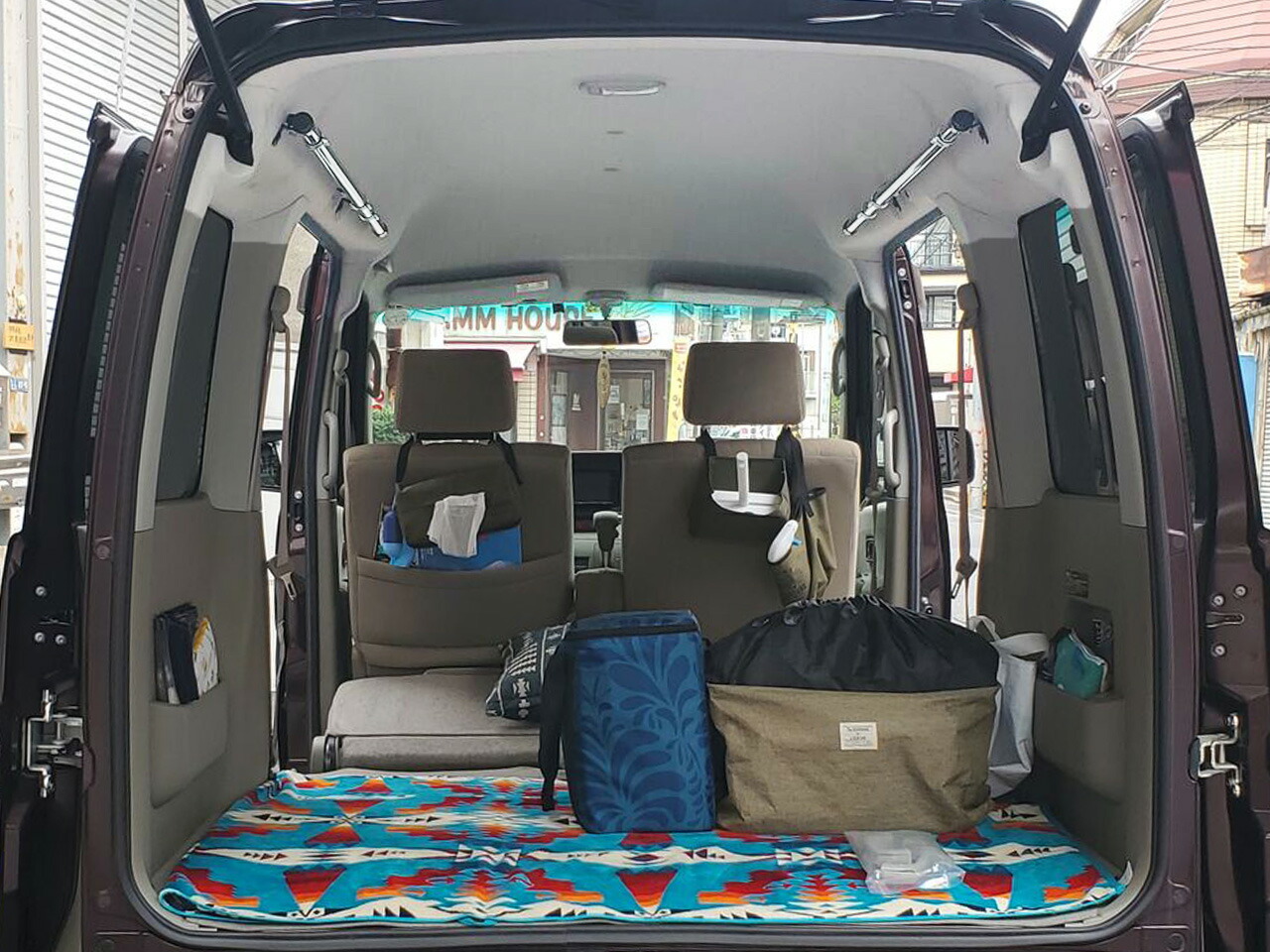 アトレー S330G S320G 純正オプション オーバーヘッドコンソール ルーフ 小物入れ[ZNo:31002003] ２代目・前期型 特別仕様ダイハツ アトレーワゴン ブラック