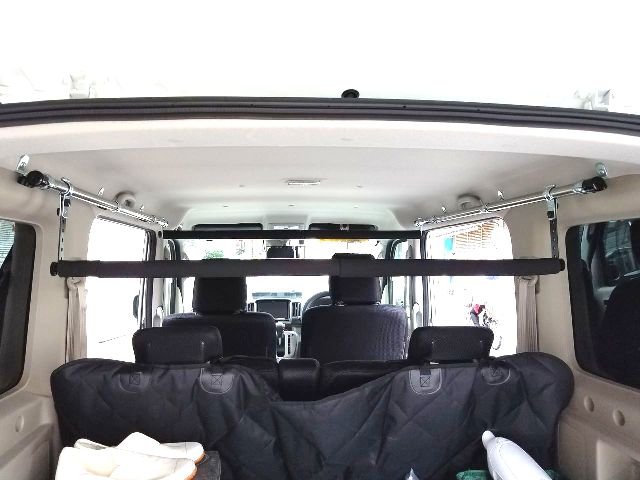 エブリイ Da17w Da17v キャリア キャンプ サイドバー サイドバースライドバーセット サーフィン スキー スノーボード ラック ロッドホルダー 収納 天井 室内 棚 職人棚 脚立 荷室 車中泊 車内 車内キャリア 車内天井活用 釣り 高さ自由自在 代引き不可 Da17v