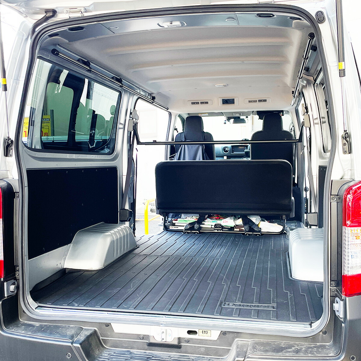[NAMINORIKOZOU] NV350 キャラバン DX・VX サイドバー左右2本セット 車内キャリア 車載ラック スノーボード サーフィン ロングボード スキー 脚立 ロッドホルダー キャンプ ベース 車中泊 釣り 職人棚 ルーフ インナー 室内 車内 ラック 棚 荷室 荷台 天井 収納