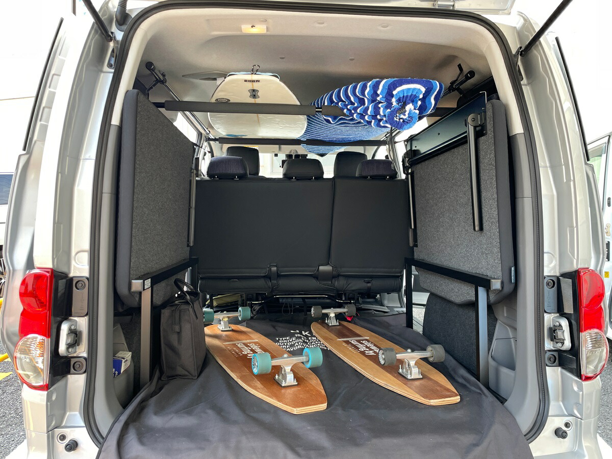 楽天市場】NAMINORIKOZOU NV200V バネット バン サイドバー左右２本セット 車内キャリア スノーボード サーフィン ロングボード  スキー 脚立 ロッドホルダー サイドバー キャンプ ベース キャリア 車中泊 釣り 職人棚 ルーフ インナー 室内 車内 ラック 棚 荷室 荷台 天井  ...