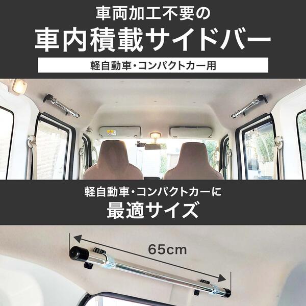 着後レビューで 送料無料 車内収納 サイドバーミニ M8ターンナットタイプ 車内キャリア コンパクトカー 普通車用 左右セット ハスラー2代目年 サーフ スノー ボード 脚立 ロッドホルダー サイドバー キャンプ ベース キャリア 車中泊 釣り カーメイトns123角穴