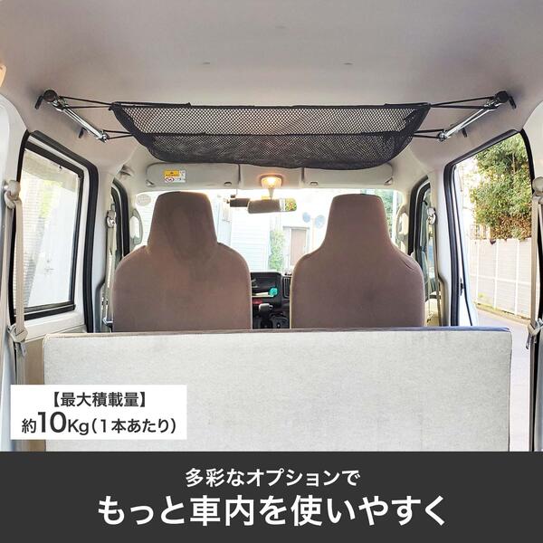 着後レビューで 送料無料 車内収納 サイドバーミニ M8ターンナットタイプ 車内キャリア コンパクトカー 普通車用 左右セット ハスラー2代目年 サーフ スノー ボード 脚立 ロッドホルダー サイドバー キャンプ ベース キャリア 車中泊 釣り カーメイトns123角穴