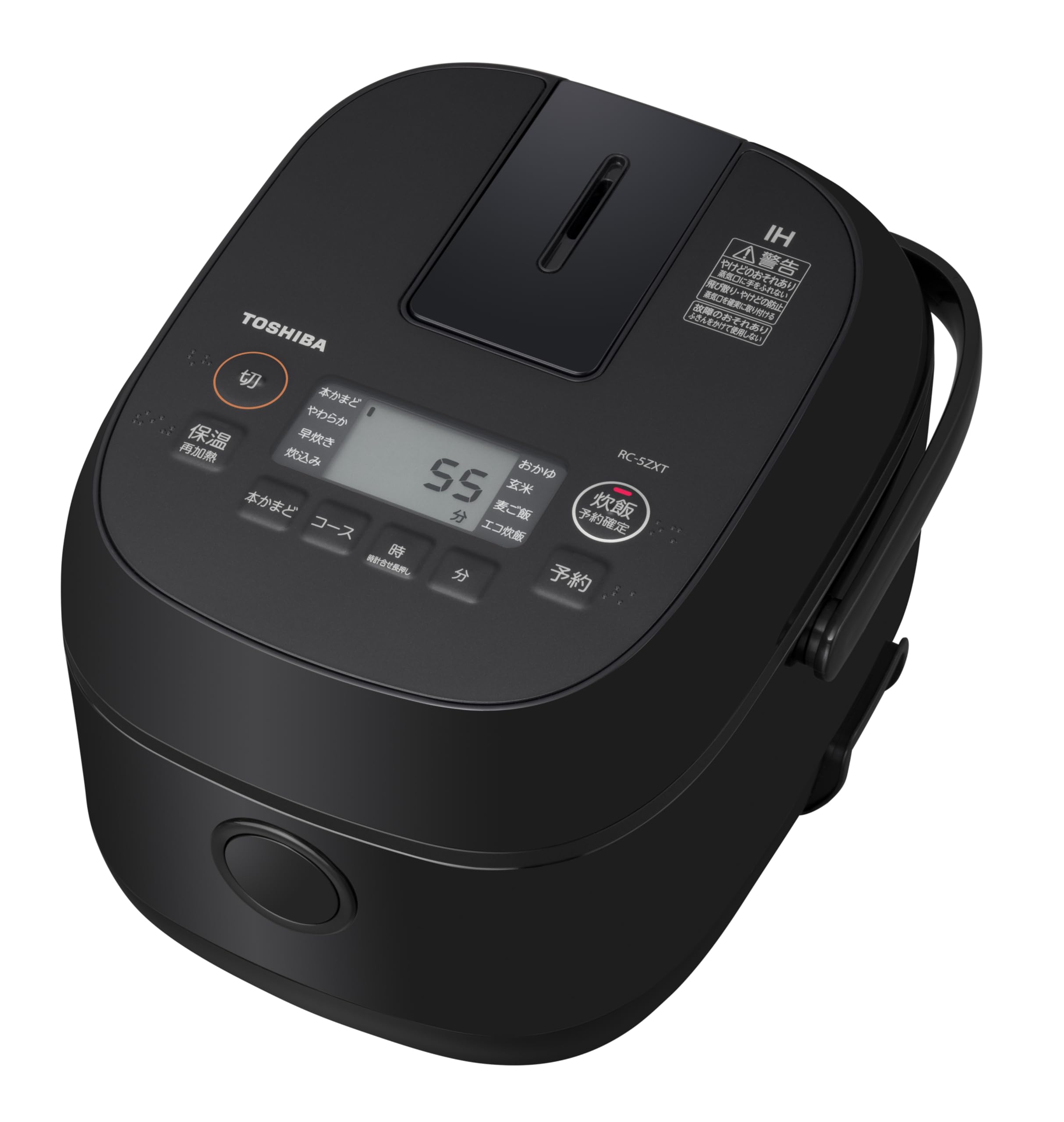 炊飯器 東芝 3合 IH RC-5ZXT 白いこと 一人暮らし 備長炭鍛えるかまど釜 玄米 保温24第四次元 日本製 小型 パウダーコンパクト 今めかしい 新生きて行く