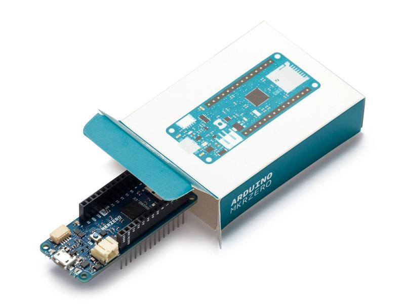 Arduino MKR Zeroボード [ABX00012] SAMD21 Cortex-M0+ 32ビットARM MCU、音楽再生用SDカードスロット内蔵、デジタルI/Oピン22個、PWM出力12個、256KBフラッシュ、32KB SRAM、3.3V動