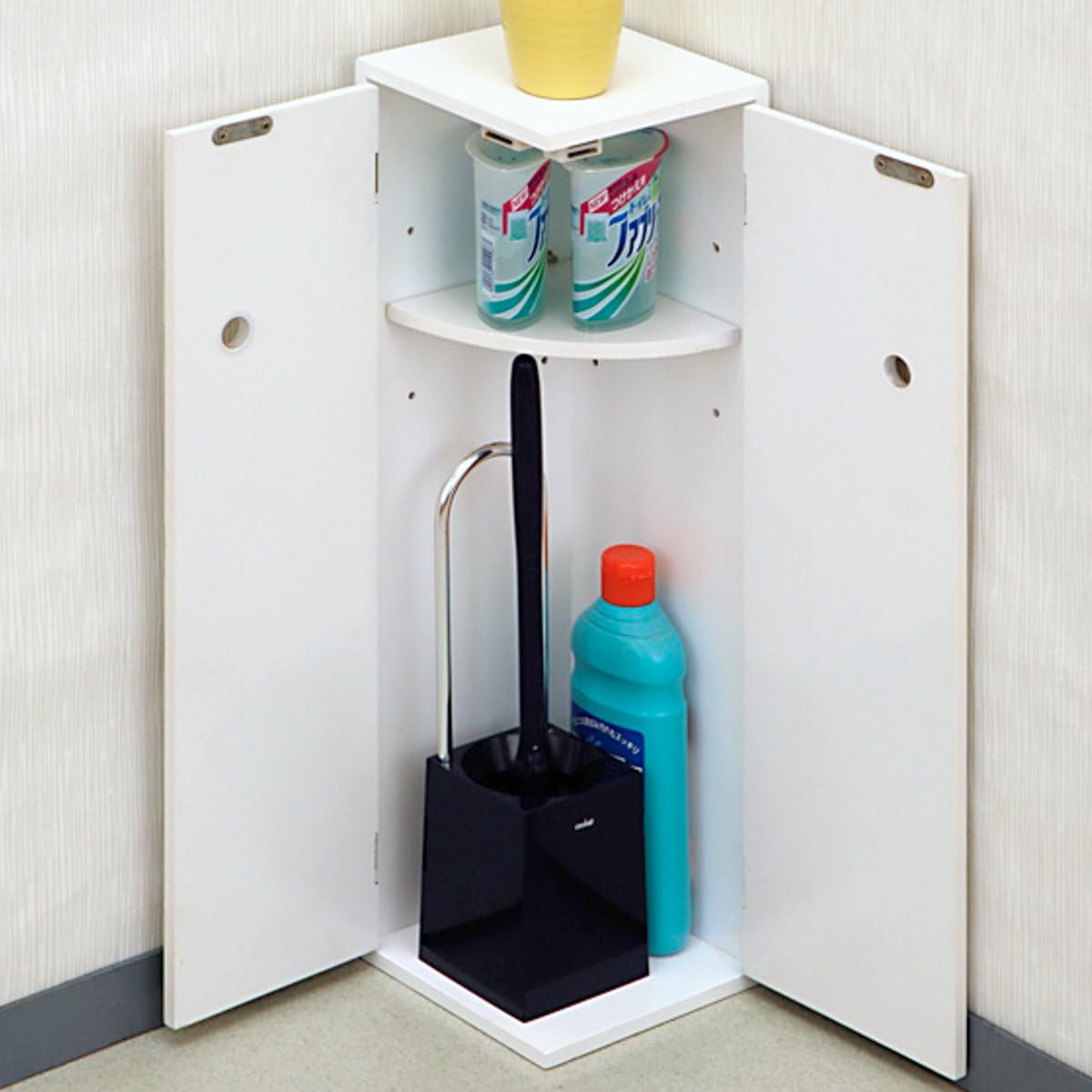 トイレ サニタリーコーナーラック トイレ用品 収納 掃除用品収納 コーナーラック トイレットペーパー収納 ペーパー収納 コーナー ラック トイレコーナー トイレットペーパー ストッカー ｜ナミオオンラインストア