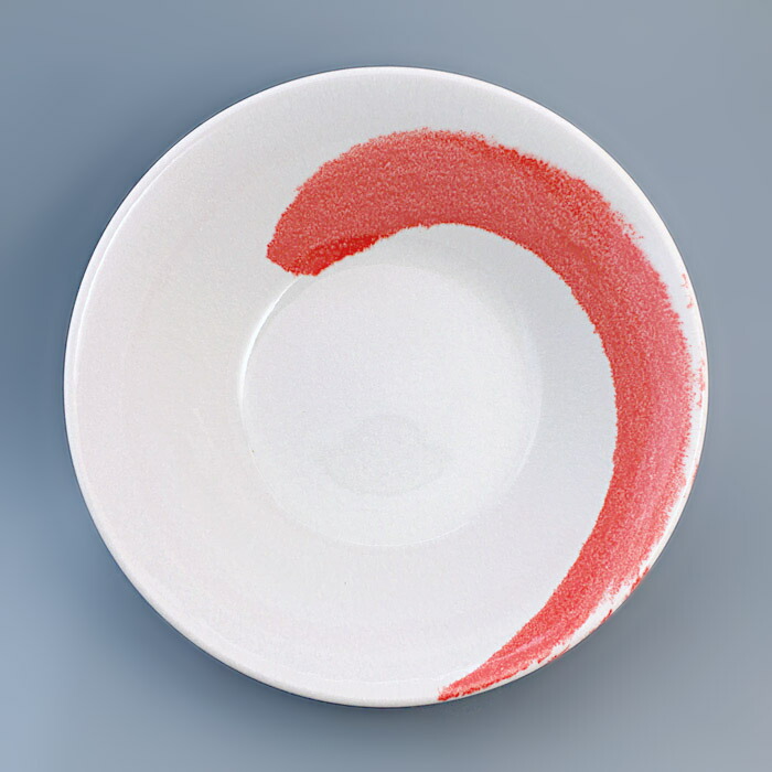 超ポイントアップ祭 15個セット 赤刷毛 21 5cm 7 0 切立丼 ラーメン 丼 赤系 どんぶり ラーメン鉢 ボウル ヌードルボウル 鉢 中華食器 アジアン食器 豪快 手描き 筆 かっこいい 台形 和風 人気商品 日本製 陶器 飲食店 業務用 丈夫 美濃焼 Fucoa Cl