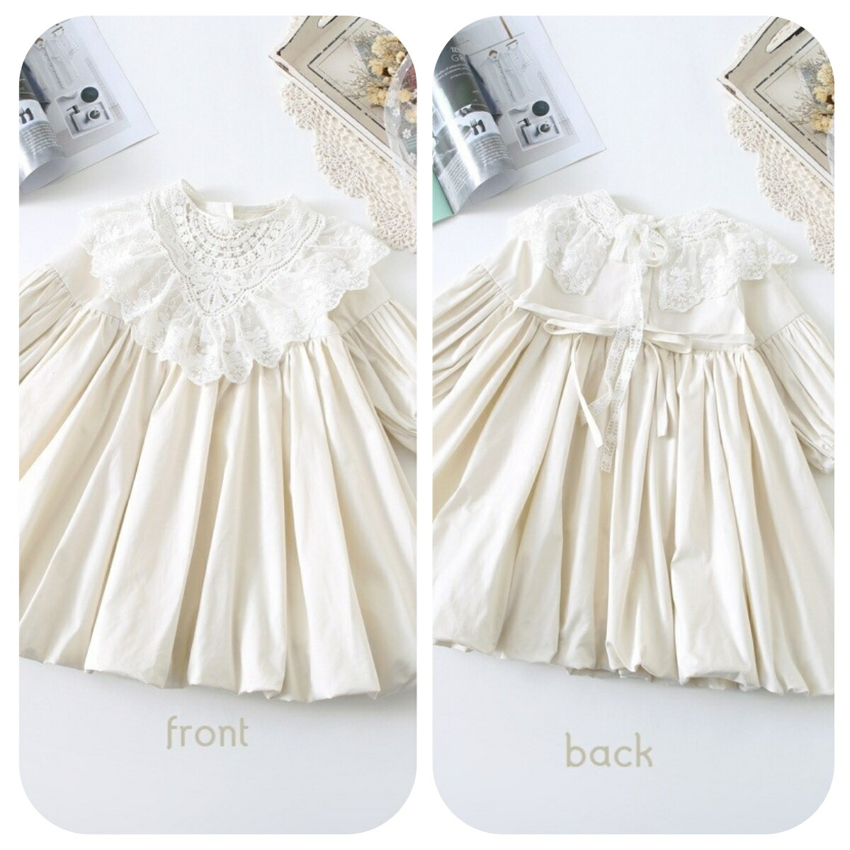 楽天市場 即納 つけ襟付きキッズバルーンスカートワンピース ワンピース ワンピ レース襟 飾り襟 つけ襟 バルーンスカート バルーン 子供服 子ども服 こども 女の子 ガールズ おしゃれ かわいい ナチュラル Namosee