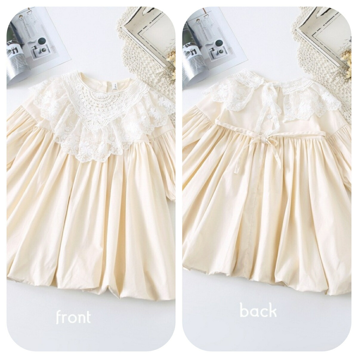 楽天市場 即納 つけ襟付きキッズバルーンスカートワンピース ワンピース ワンピ レース襟 飾り襟 つけ襟 バルーンスカート バルーン 子供服 子ども服 こども 女の子 ガールズ おしゃれ かわいい ナチュラル Namosee