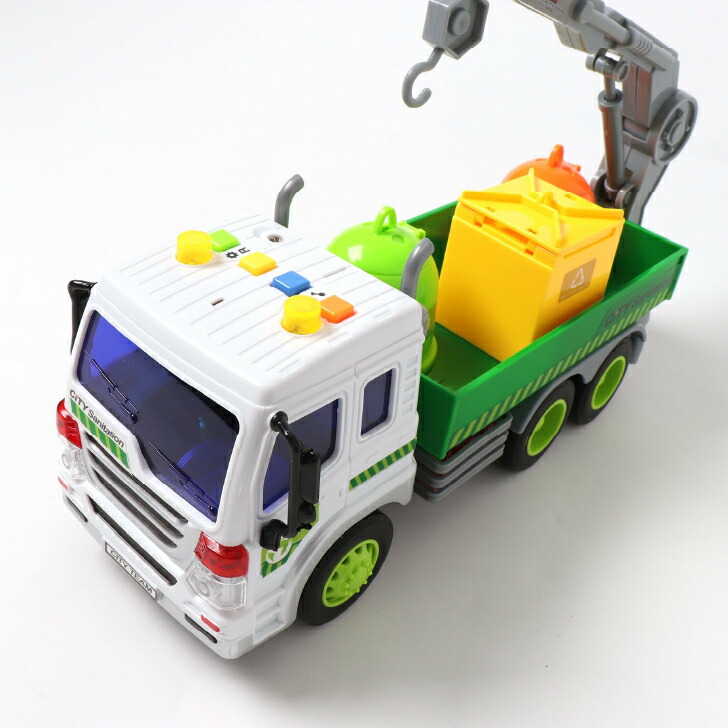 F O Toybox バイオプラスチック 人気 男の子 クレーン車 音が鳴る トラック 光る 女の子 路政車 おもちゃ 車 乗り物 働く車